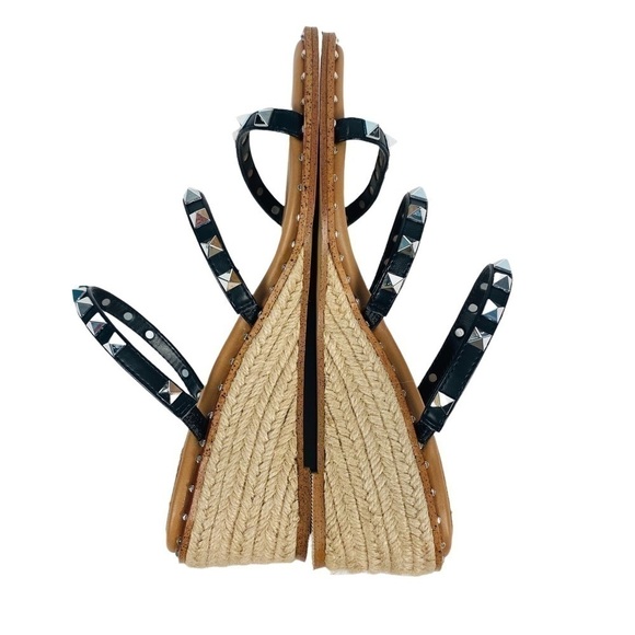 𝅺STEVE Madden Rock Stud Wedge Espadrille Size 7 - Picture 3 of 8